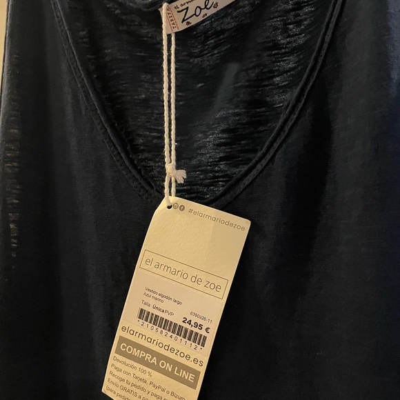 Zoe Dress Navy Blue XL medium slits up the sides - bought in Spain Never Worn - Picture 3 of 3